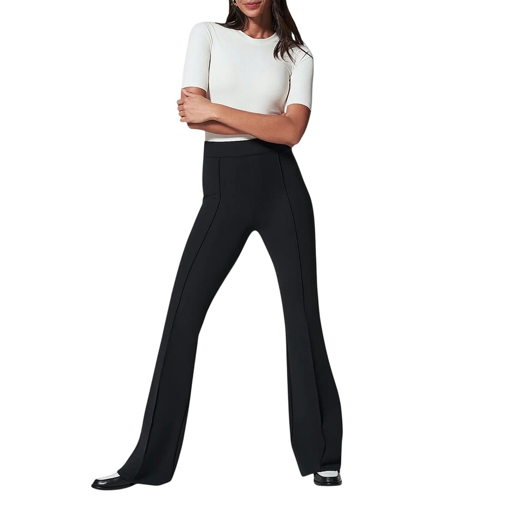 Spanx The Perfect High Rise Flare Pants Classic Black 20252R Womens Size Medium